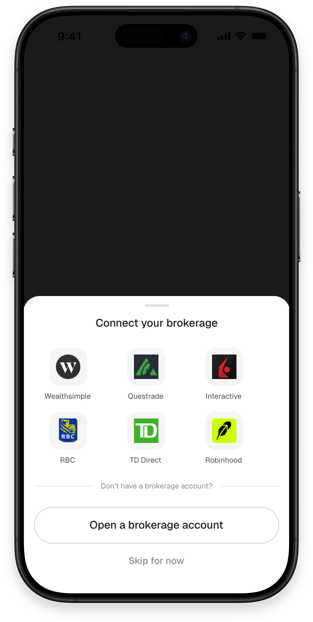 Baskt app — connect your brokerage